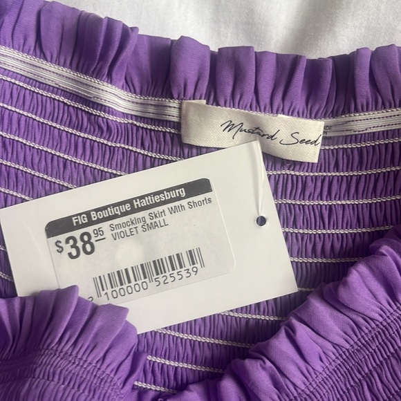 Smocked purple skirt - Picture 2 of 3